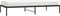 vidaXL - Bedframe - metaal - zwart - 100x200 - cm