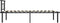 vidaXL - Bedframe - metaal - zwart - 100x200 - cm