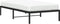 vidaXL - Bedframe - metaal - zwart - 100x200 - cm