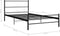vidaXL - Bedframe - metaal - zwart - 100x200 - cm