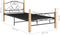 vidaXL - Bedframe - metaal - zwart - 100x200 - cm