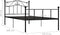 vidaXL - Bedframe - metaal - zwart - 100x200 - cm