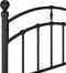 vidaXL - Bedframe - metaal - zwart - 100x200 - cm