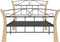 vidaXL - Bedframe - metaal - zwart - 100x200 - cm