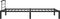 vidaXL - Bedframe - metaal - zwart - 100x200 - cm