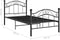 vidaXL - Bedframe - metaal - zwart - 100x200 - cm