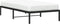 vidaXL - Bedframe - metaal - zwart - 107x203 - cm
