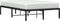 vidaXL - Bedframe - metaal - zwart - 120x190 - cm