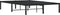 vidaXL - Bedframe - metaal - zwart - 120x190 - cm