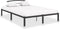 vidaXL - Bedframe - metaal - zwart - 120x200 - cm
