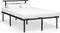 vidaXL - Bedframe - metaal - zwart - 120x200 - cm