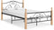 vidaXL - Bedframe - metaal - zwart - 120x200 - cm