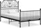 vidaXL - Bedframe - metaal - zwart - 120x200 - cm