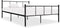 vidaXL - Bedframe - metaal - zwart - 120x200 - cm