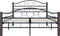 vidaXL - Bedframe - metaal - zwart - 120x200 - cm