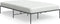 vidaXL - Bedframe - metaal - zwart - 120x200 - cm