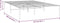 vidaXL - Bedframe - metaal - zwart - 120x200 - cm