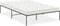 vidaXL - Bedframe - metaal - zwart - 120x200 - cm