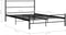 vidaXL - Bedframe - metaal - zwart - 120x200 - cm