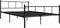 vidaXL - Bedframe - metaal - zwart - 120x200 - cm
