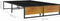 vidaXL - Bedframe - metaal - zwart - 120x200 - cm