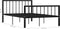 vidaXL - Bedframe - metaal - zwart - 120x200 - cm