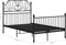 vidaXL - Bedframe - metaal - zwart - 120x200 - cm