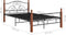 vidaXL - Bedframe - metaal - zwart - 120x200 - cm