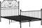 vidaXL - Bedframe - metaal - zwart - 120x200 - cm