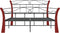 vidaXL - Bedframe - metaal - zwart - 120x200 - cm