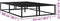 vidaXL - Bedframe - metaal - zwart - 120x200 - cm