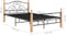 vidaXL - Bedframe - metaal - zwart - 120x200 - cm