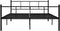 vidaXL - Bedframe - metaal - zwart - 120x200 - cm