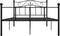 vidaXL - Bedframe - metaal - zwart - 120x200 - cm