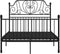 vidaXL - Bedframe - metaal - zwart - 120x200 - cm