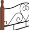 vidaXL - Bedframe - metaal - zwart - 120x200 - cm