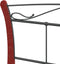vidaXL - Bedframe - metaal - zwart - 120x200 - cm