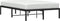 vidaXL - Bedframe - metaal - zwart - 120x200 - cm