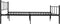 vidaXL - Bedframe - metaal - zwart - 120x200 - cm