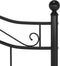 vidaXL - Bedframe - metaal - zwart - 120x200 - cm