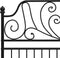 vidaXL - Bedframe - metaal - zwart - 120x200 - cm