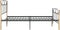 vidaXL - Bedframe - metaal - zwart - 120x200 - cm