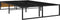 vidaXL - Bedframe - metaal - zwart - 120x200 - cm