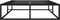 vidaXL - Bedframe - metaal - zwart - 120x200 - cm