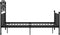 vidaXL - Bedframe - metaal - zwart - 120x200 - cm