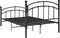vidaXL - Bedframe - metaal - zwart - 120x200 - cm
