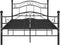 vidaXL - Bedframe - metaal - zwart - 120x200 - cm