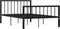 vidaXL - Bedframe - metaal - zwart - 120x200 - cm