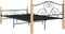 vidaXL - Bedframe - metaal - zwart - 120x200 - cm