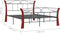 vidaXL - Bedframe - metaal - zwart - 120x200 - cm